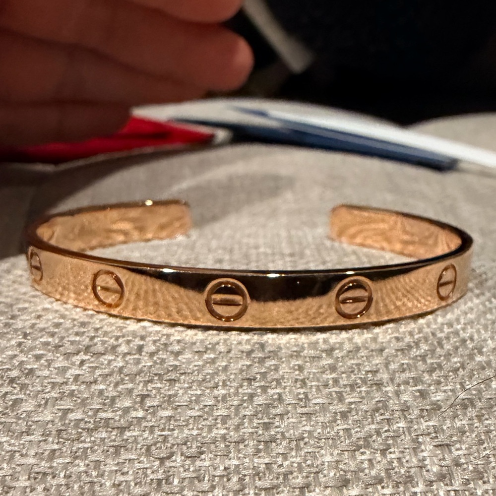 Authentic CARTIER Love Cuff size 17